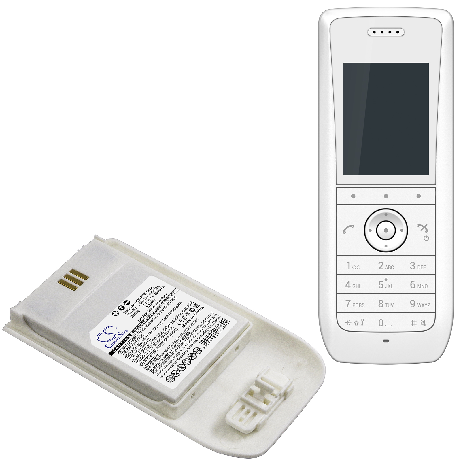 Battery for Ascom D63,D63 Messenger Lite,D63 Protector,D63 Talker Lite