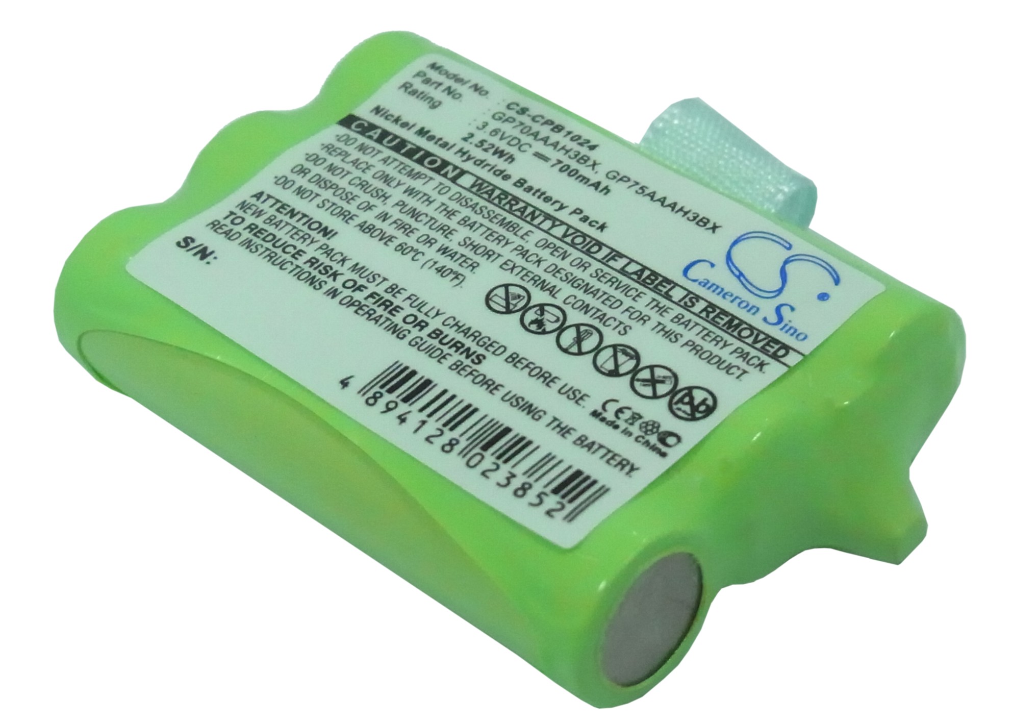 Battery for Rayovac RAY2419 700mAh