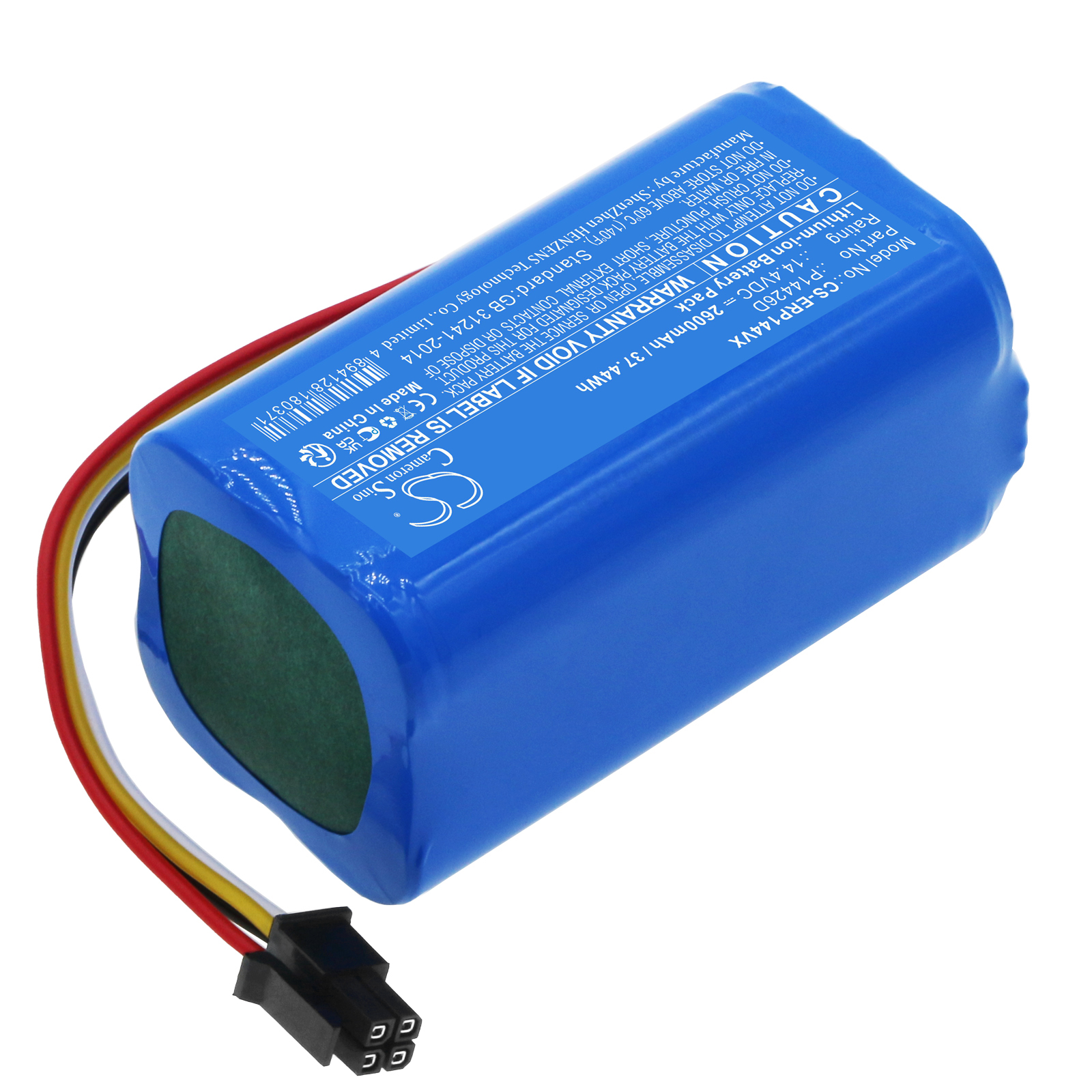 2600mAh 37.44Wh Replacement Battery for Eureka Groove Robot