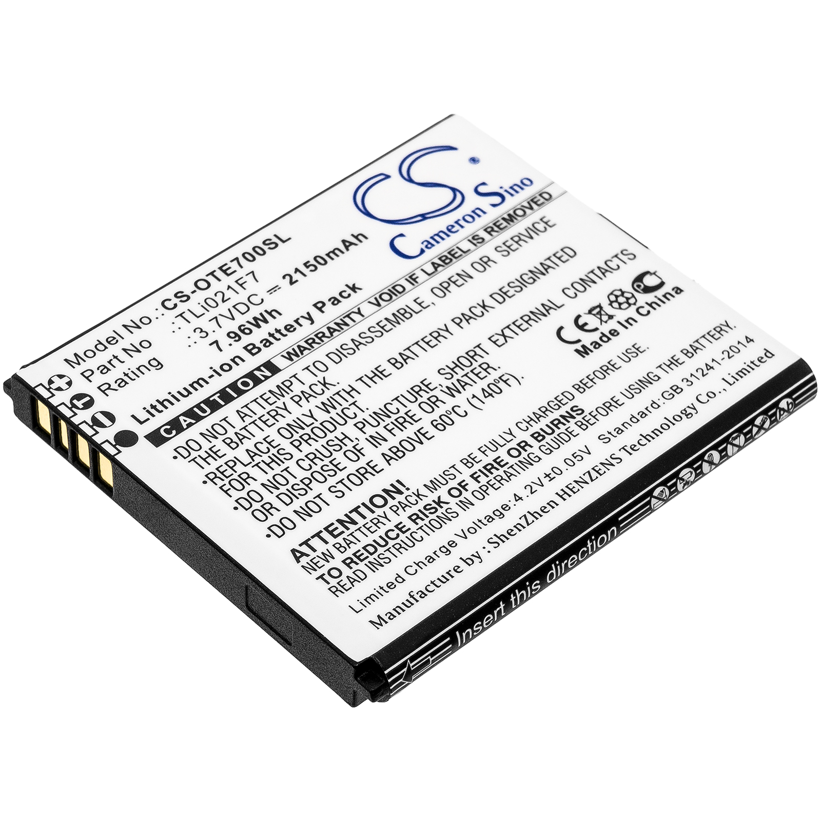 Battery for EE Mini 2 4G LTE 2150mAh / 7.96Wh