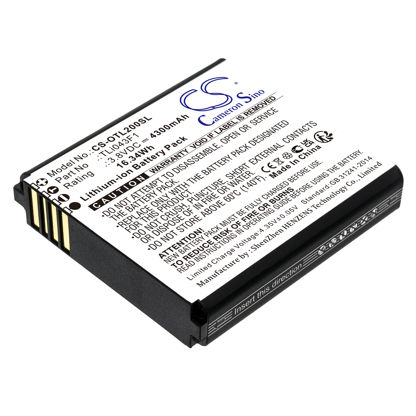Battery for TCL MW513U 4300mAh / 16.34Wh