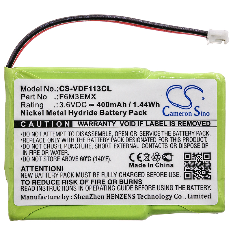 Battery for AT&T 600,700 400mAh / 1.44Wh